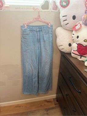 American Eagle Dreamy Drape Light Blue Wide-Leg Women’s Jeans
